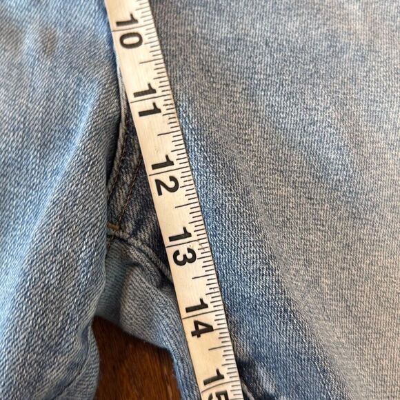 Express 90’s slim super high rise light wash jeans size 14 - Picture 8 of 15